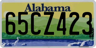 AL license plate 65CZ423