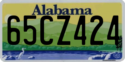 AL license plate 65CZ424