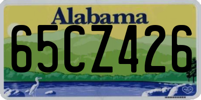 AL license plate 65CZ426