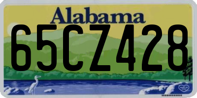 AL license plate 65CZ428