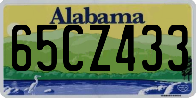 AL license plate 65CZ433
