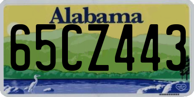 AL license plate 65CZ443