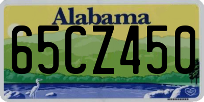 AL license plate 65CZ450