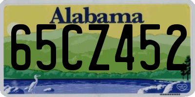 AL license plate 65CZ452