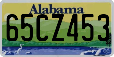AL license plate 65CZ453