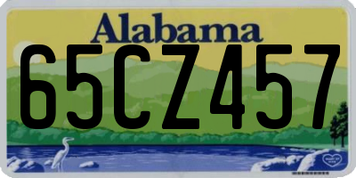 AL license plate 65CZ457