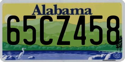 AL license plate 65CZ458