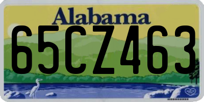 AL license plate 65CZ463
