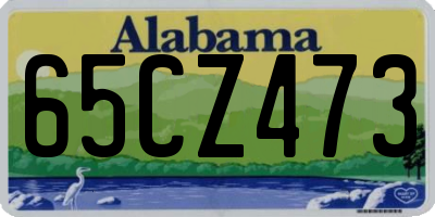 AL license plate 65CZ473