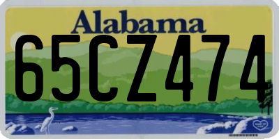 AL license plate 65CZ474