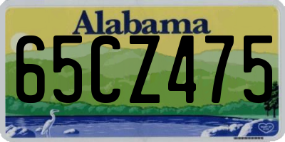 AL license plate 65CZ475