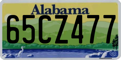 AL license plate 65CZ477