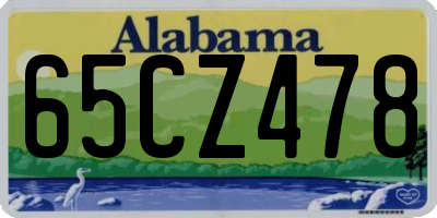 AL license plate 65CZ478