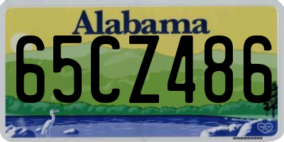 AL license plate 65CZ486