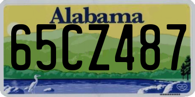 AL license plate 65CZ487
