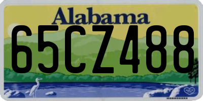 AL license plate 65CZ488