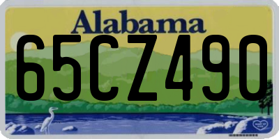 AL license plate 65CZ490