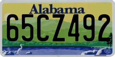 AL license plate 65CZ492