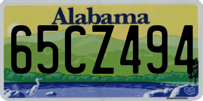 AL license plate 65CZ494