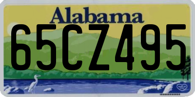 AL license plate 65CZ495