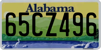 AL license plate 65CZ496