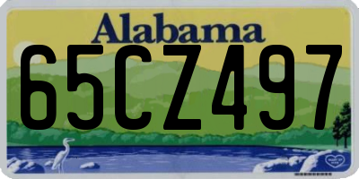 AL license plate 65CZ497