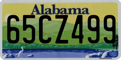AL license plate 65CZ499