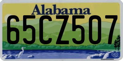 AL license plate 65CZ507