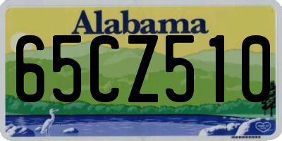 AL license plate 65CZ510