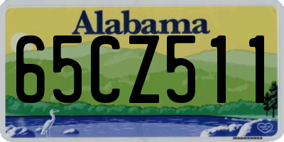 AL license plate 65CZ511