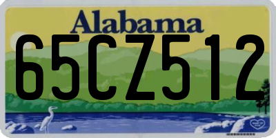 AL license plate 65CZ512