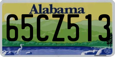 AL license plate 65CZ513