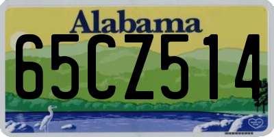 AL license plate 65CZ514