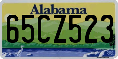 AL license plate 65CZ523