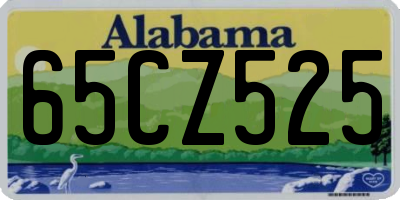 AL license plate 65CZ525