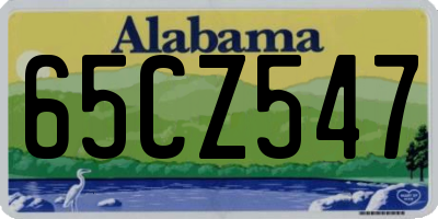 AL license plate 65CZ547