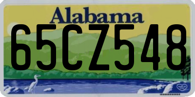 AL license plate 65CZ548