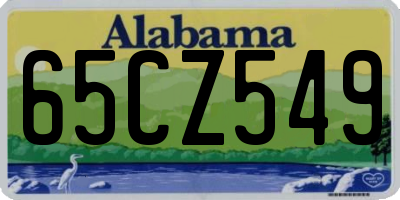 AL license plate 65CZ549