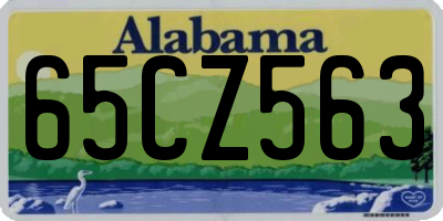 AL license plate 65CZ563