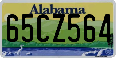 AL license plate 65CZ564