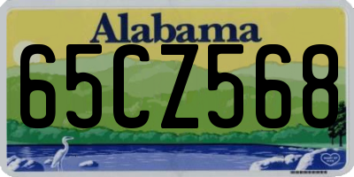 AL license plate 65CZ568