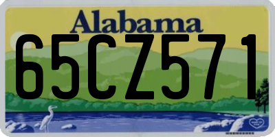 AL license plate 65CZ571