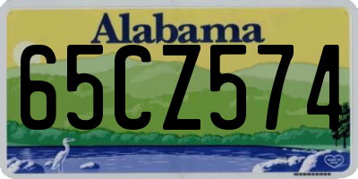 AL license plate 65CZ574