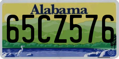 AL license plate 65CZ576