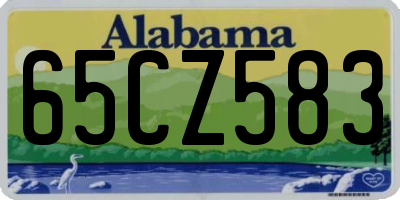 AL license plate 65CZ583