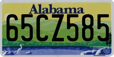 AL license plate 65CZ585