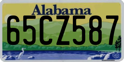 AL license plate 65CZ587