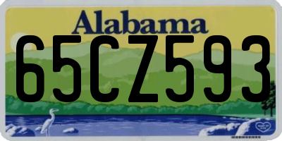 AL license plate 65CZ593