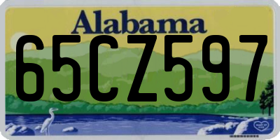 AL license plate 65CZ597