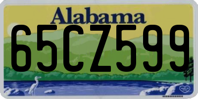 AL license plate 65CZ599